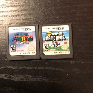 New Super Mario Bros and Super mario 64 Ds